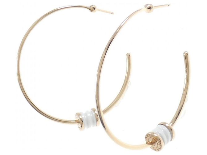 Bulgari Orecchini a mezza luna in ceramica 750YG Bvlgari - vista 2