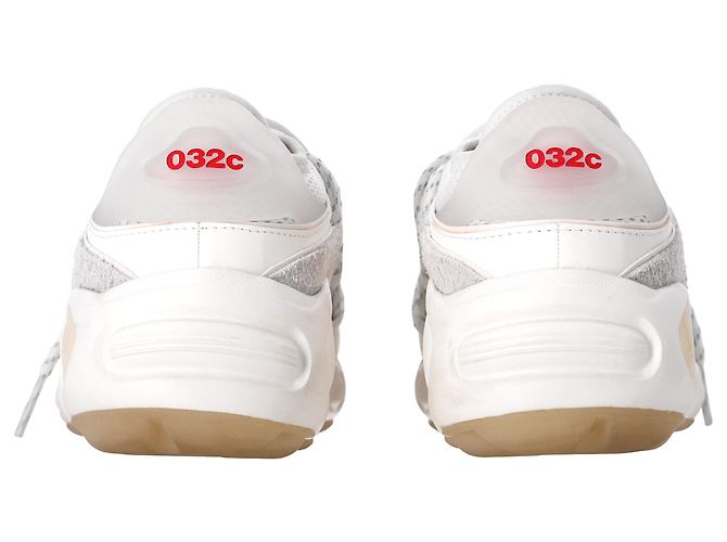 Autre Marque Sneakers Adidas x 032c FYW S-97 Salvation in bianco e materiali misti Rosso Bordò - vista 4
