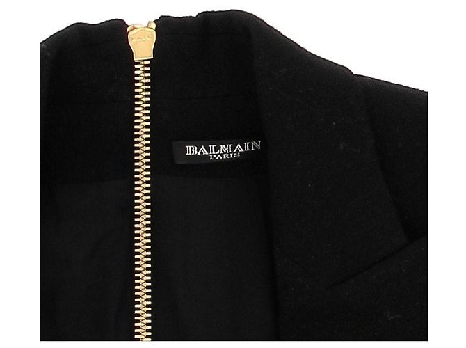 BALMAIN Jacken T.FR 34 Wolle Schwarz - Ansicht 5