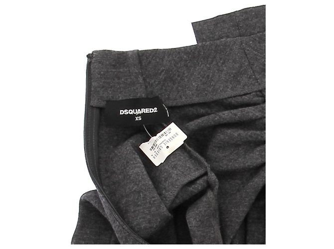 DSQUARED2 Kleid T.International XS Wolle Grau - Ansicht 5