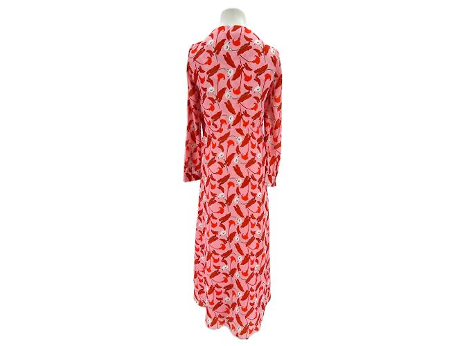 Autre Marque BORGO DE NOR Kleid T.US 12 Viskose Pink - Ansicht 2