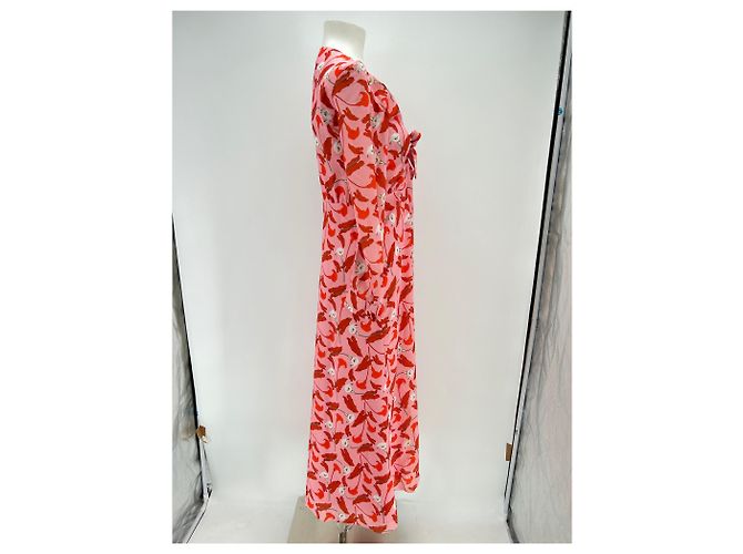 Autre Marque BORGO DE NOR Kleid T.US 12 Viskose Pink - Ansicht 3