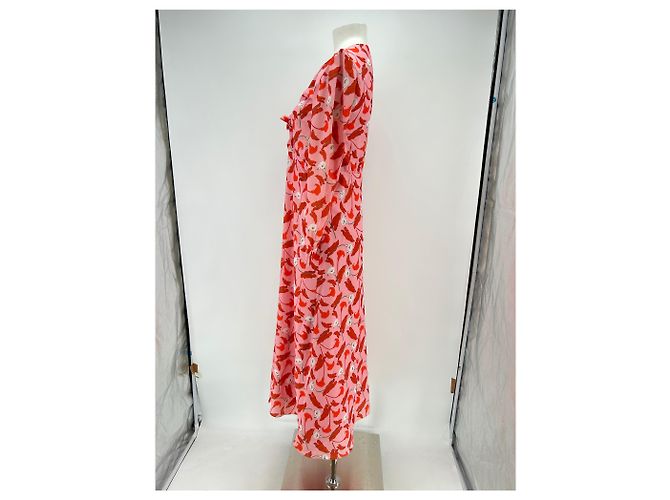Autre Marque BORGO DE NOR Kleid T.US 12 Viskose Pink - Ansicht 4