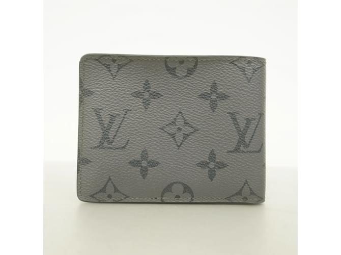 Slender Louis Vuitton Monogram Eclipse Reverse Wallet Brown - view 8