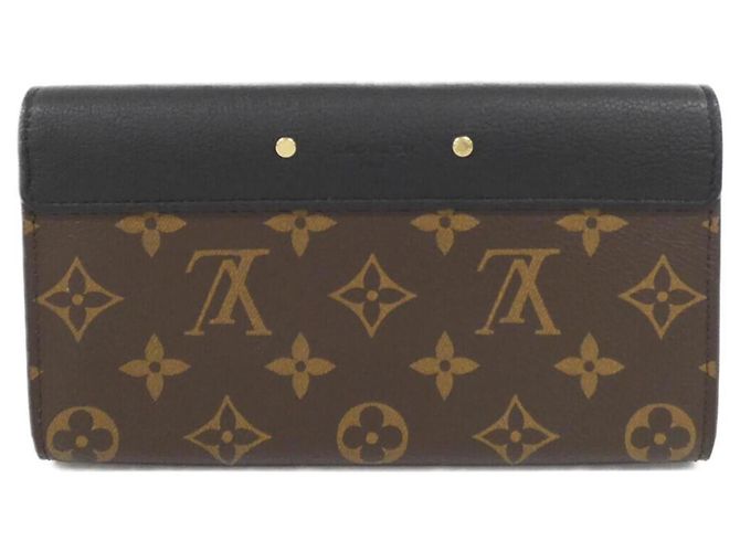 Portafoglio Pallas M58415 Monogramma Louis Vuitton Marrone Nero - vista 2