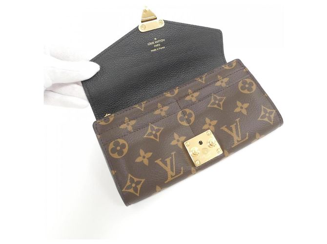 Portafoglio Pallas M58415 Monogramma Louis Vuitton Marrone Nero - vista 5