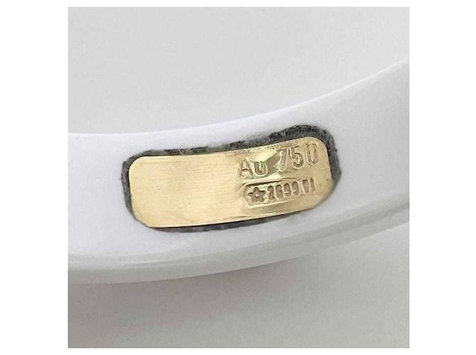 Anello Gucci Icon Band in ceramica e oro giallo Bianco D'oro - vista 5