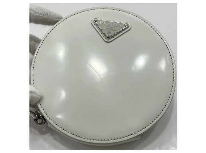 Prada Ketten-Schultertasche Weiß - Ansicht 7