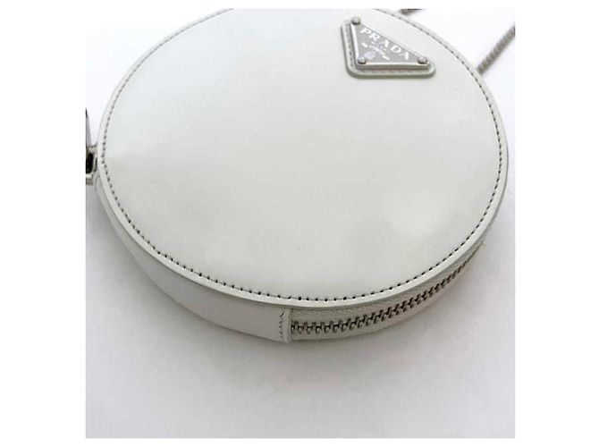 Prada Ketten-Schultertasche Weiß - Ansicht 9