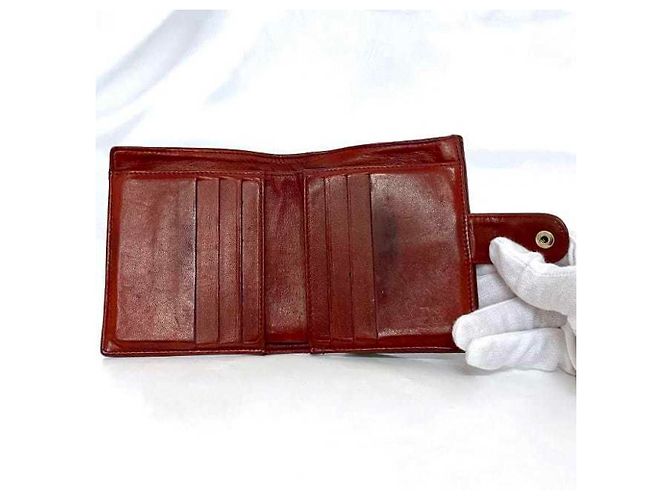 Billetera roja plegable Chanel - vista 4