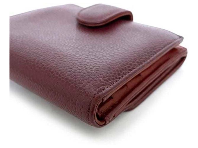 Billetera roja plegable Chanel - vista 7