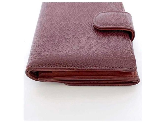 Billetera roja plegable Chanel - vista 8