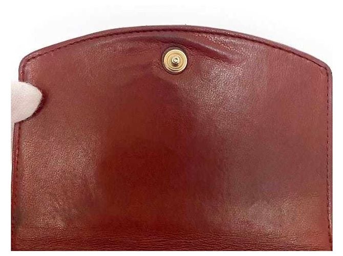 Billetera roja plegable Chanel - vista 9