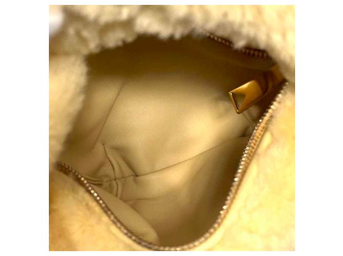 Borsa Mini Jodie di Bottega Veneta Beige Giallo - vista 8