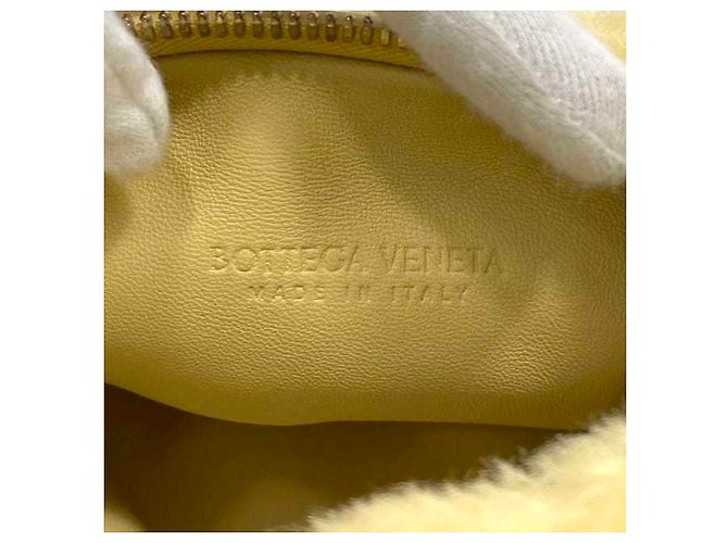Borsa Mini Jodie di Bottega Veneta Beige Giallo - vista 9