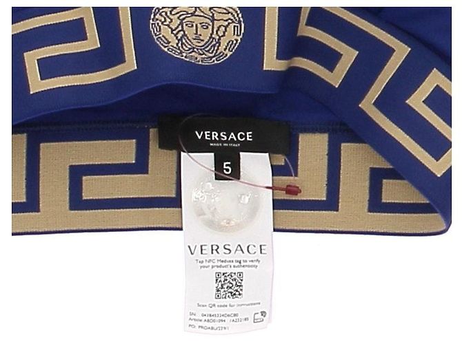 VERSACE Badebekleidung T.International L Polyester Blau - Ansicht 7