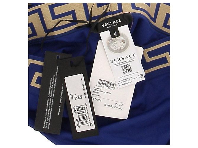 VERSACE Badebekleidung T.International L Polyester Blau - Ansicht 8