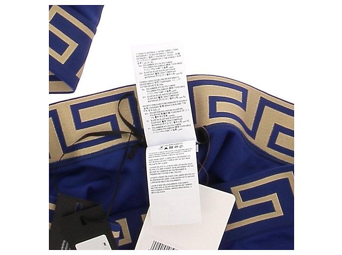 VERSACE Badebekleidung T.International L Polyester Blau - Ansicht 9
