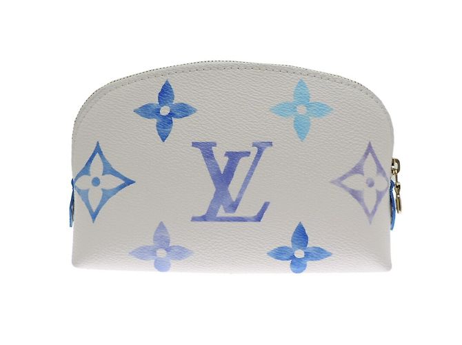 Pochette Tick PM per donne Louis Vuitton Bianco Blu - vista 2