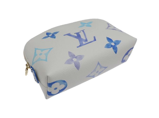Pochette Tick PM per donne Louis Vuitton Bianco Blu - vista 3