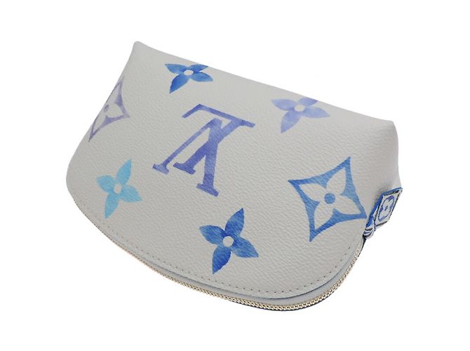 Pochette Tick PM per donne Louis Vuitton Bianco Blu - vista 4