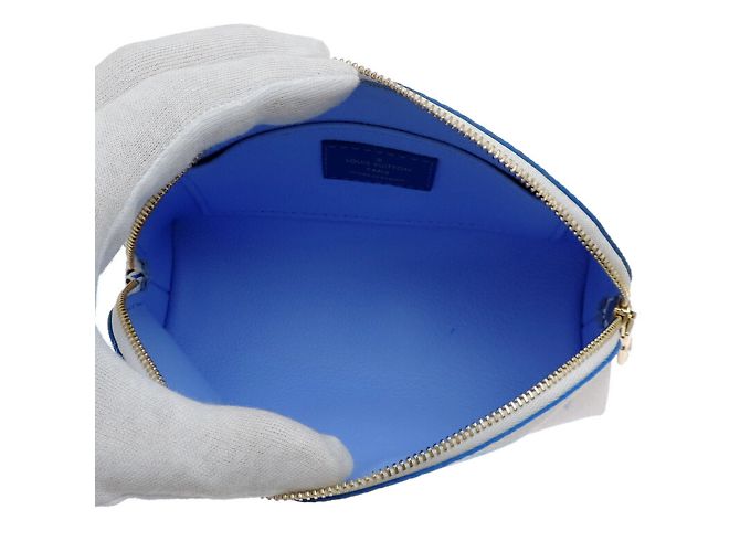 Pochette Tick PM per donne Louis Vuitton Bianco Blu - vista 5