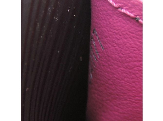 Cartera Larga Sarah de Louis Vuitton Negro Rosa - vista 9