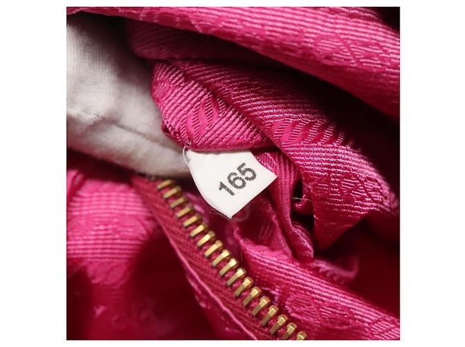 PRADA Borsa a Spalla Nylon Rosa Oro Auth MX052 D'oro - vista 12