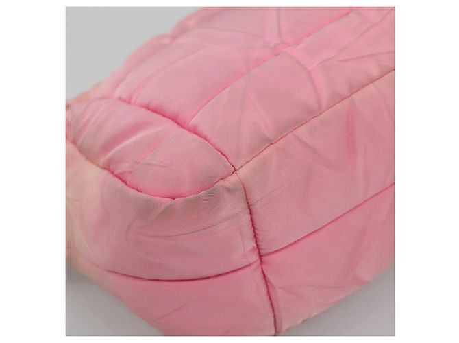 PRADA Borsa a Spalla Nylon Rosa Oro Auth MX052 D'oro - vista 16