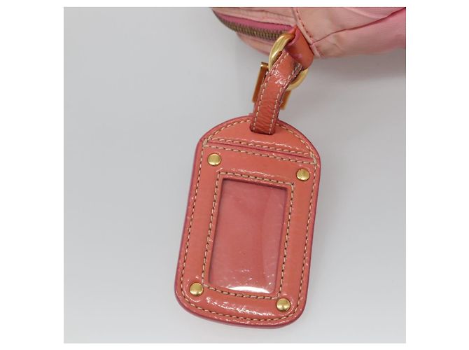 PRADA Borsa a Spalla Nylon Rosa Oro Auth MX052 D'oro - vista 8