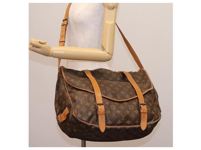 LOUIS VUITTON Borsa a Spalla Monogram Saumur 43 M42252 LV Auth 116983 Monogramma - vista 29