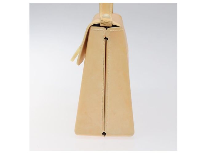 Bolso de mano Gancini de goma beige Auth KD319 de Salvatore Ferragamo - vista 5