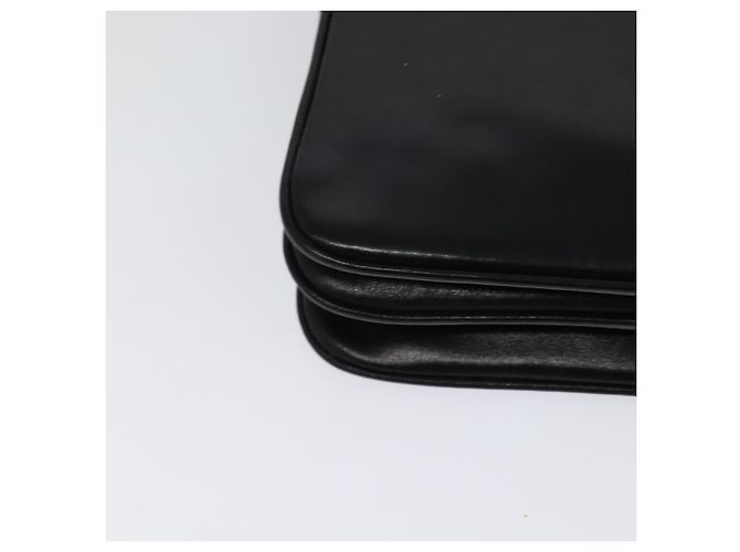 Borsa a spalla in pelle nera e dorata della linea Sherry di GUCCI Auth BD1766 Nero D'oro - vista 12