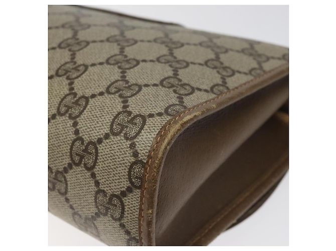 GUCCI GG Supreme Web Sherry Line Clutch Bag PVC Beige 89 01 030 Auth ep8459 - vista 10