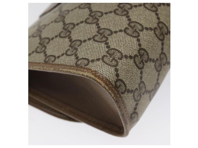 GUCCI GG Supreme Web Sherry Line Clutch Bag PVC Beige 89 01 030 Auth ep8459 - vista 11