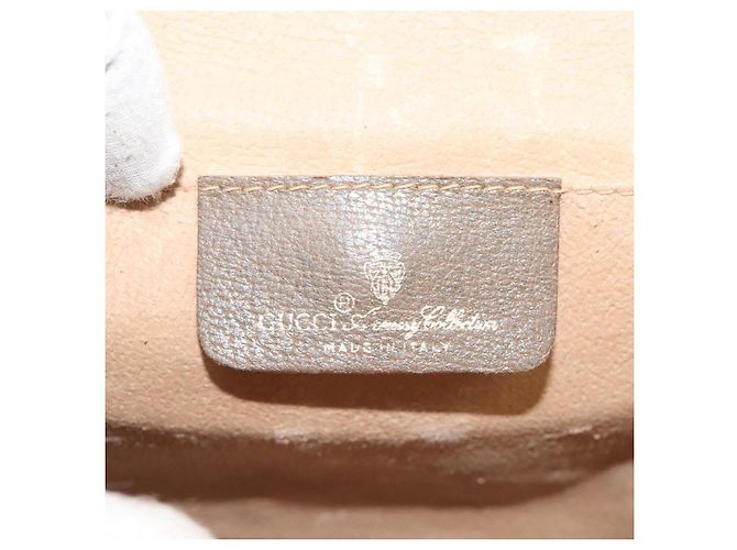 GUCCI GG Supreme Web Sherry Line Clutch Bag PVC Beige 89 01 030 Auth ep8459 - vista 14