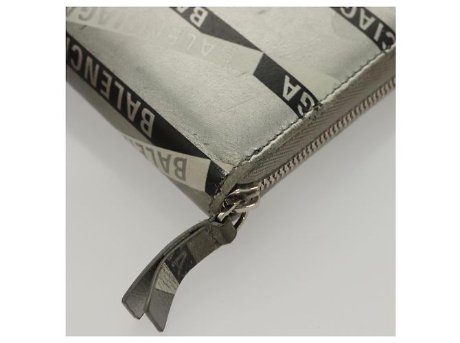 BALENCIAGA Wallet Leather Silver 551935 Auth bs24240 Silvery - view 11