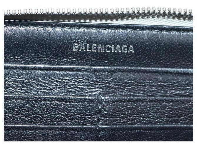 BALENCIAGA Wallet Leather Silver 551935 Auth bs24240 Silvery - view 13