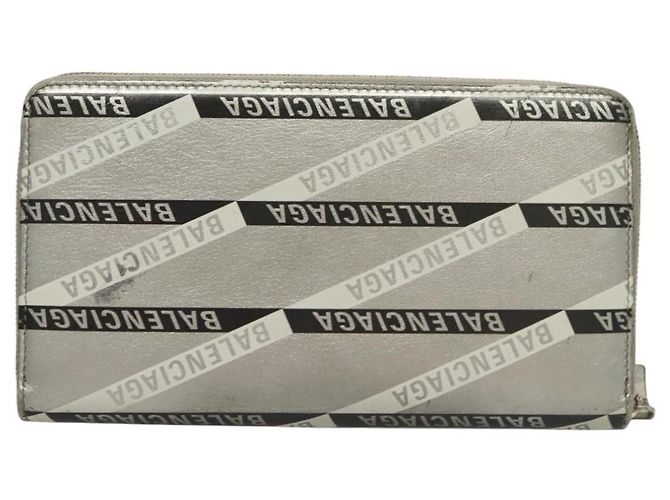 BALENCIAGA Wallet Leather Silver 551935 Auth bs24240 Silvery - view 3