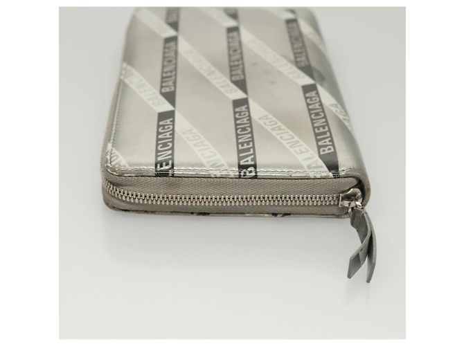 BALENCIAGA Wallet Leather Silver 551935 Auth bs24240 Silvery - view 5