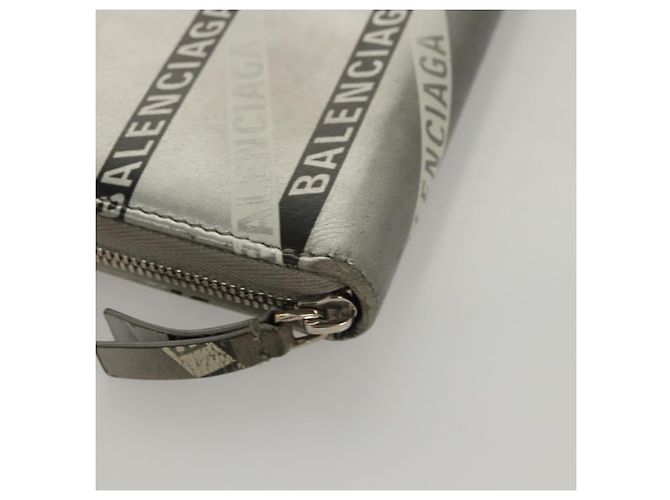BALENCIAGA Wallet Leather Silver 551935 Auth bs24240 Silvery - view 8