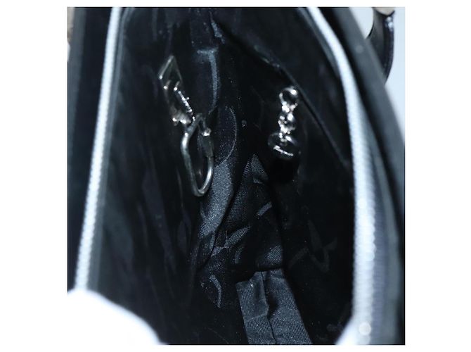 Borsa a spalla Gancini in pelle nera e argento autentica Salvatore Ferragamo MX070 Nero - vista 19