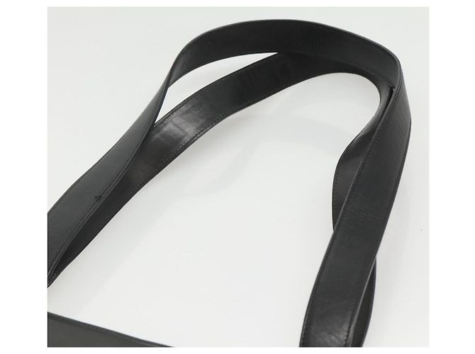 Borsa a spalla Gancini in pelle nera e argento autentica Salvatore Ferragamo MX070 Nero - vista 8