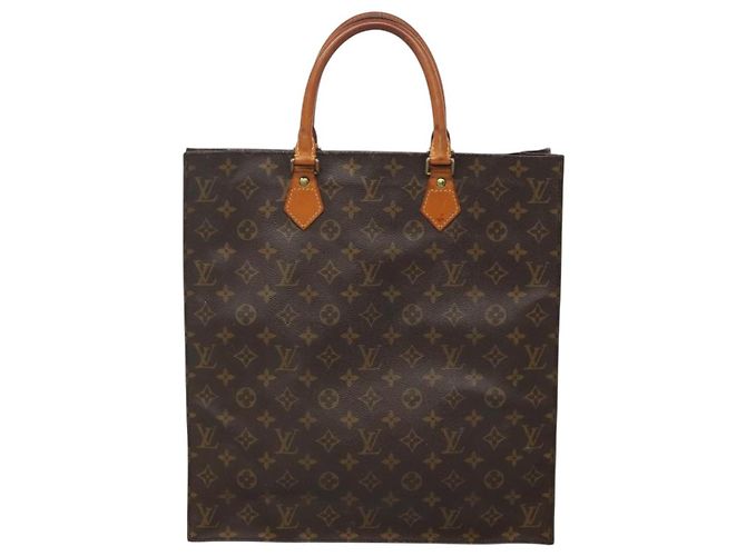 LOUIS VUITTON Borsa a Mano Monogram Sac Plat M51140 LV Auth ep8430 Monogramma - vista 13
