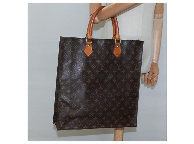 LOUIS VUITTON Borsa a Mano Monogram Sac Plat M51140 LV Auth ep8430 Monogramma - vista 19