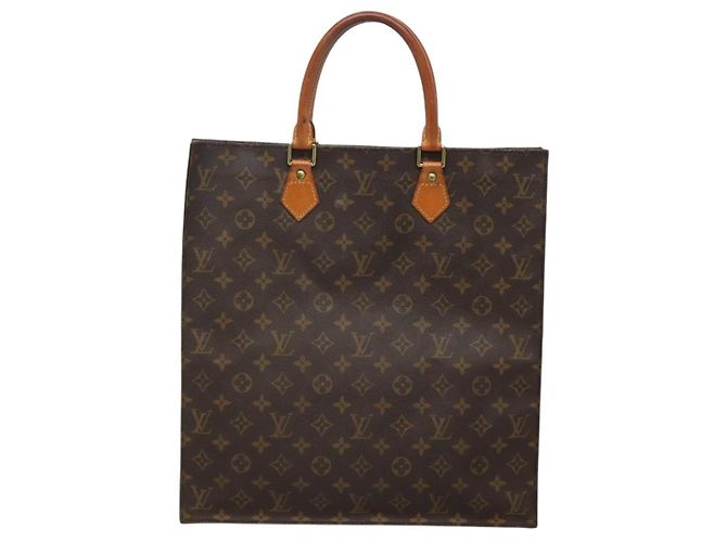 LOUIS VUITTON Borsa a Mano Monogram Sac Plat M51140 LV Auth ep8430 Monogramma - vista 2