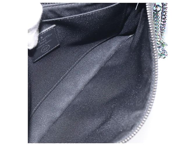CUSTODIA PER IPHONE LOUIS VUITTON Monogram Eclipse Fragment M64449 LV Auth KD248 Monogramma - vista 11