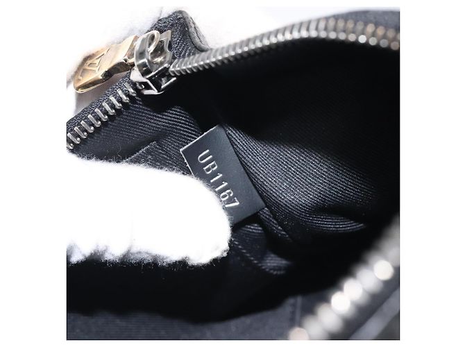 CUSTODIA PER IPHONE LOUIS VUITTON Monogram Eclipse Fragment M64449 LV Auth KD248 Monogramma - vista 12