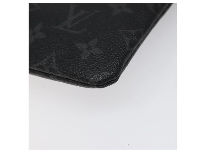 CUSTODIA PER IPHONE LOUIS VUITTON Monogram Eclipse Fragment M64449 LV Auth KD248 Monogramma - vista 15