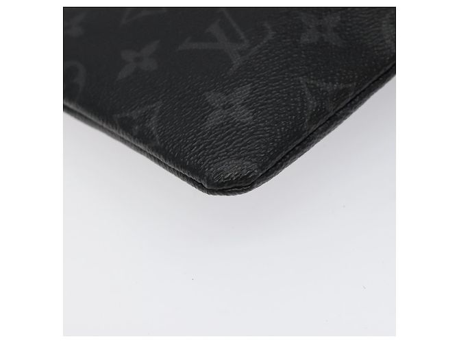 CUSTODIA PER IPHONE LOUIS VUITTON Monogram Eclipse Fragment M64449 LV Auth KD248 Monogramma - vista 16